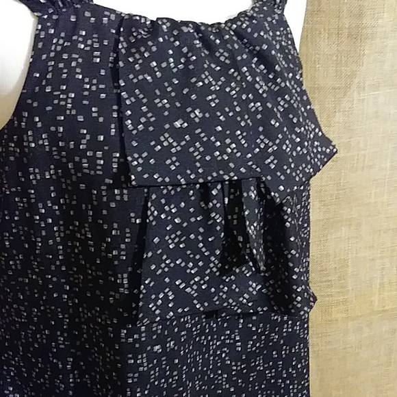 Mossimo Career Wear Bow Sleeveless Small Blouse Summer Wardrobe Top RED BANNER - Picture 3 of 8